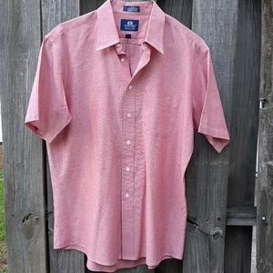 Stafford Casual Button Down Collard Shirt 17 Wrink